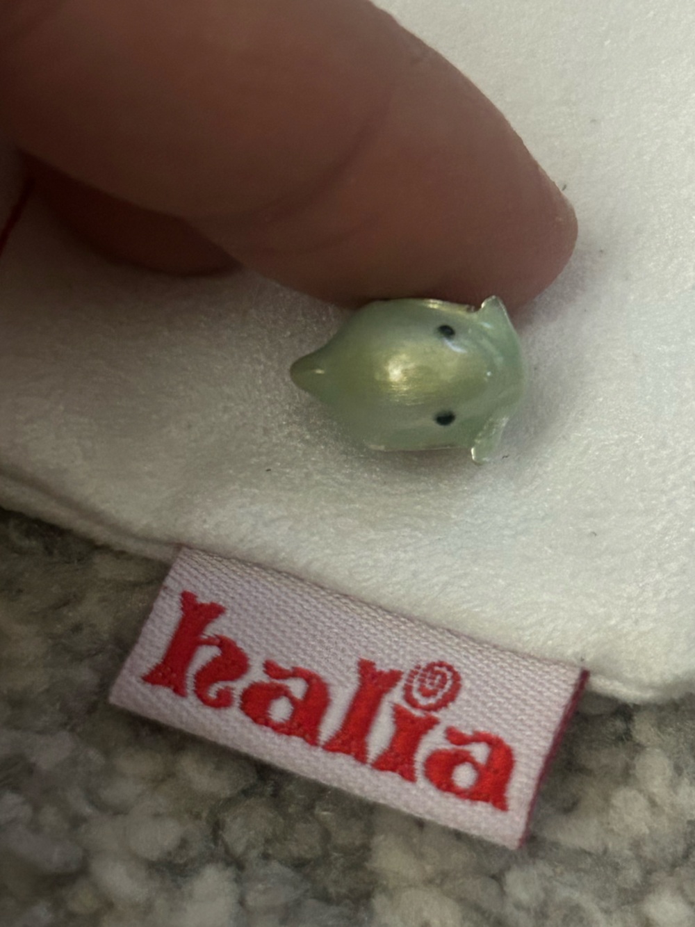 Green Ceramic Dolphin Charm - Halia